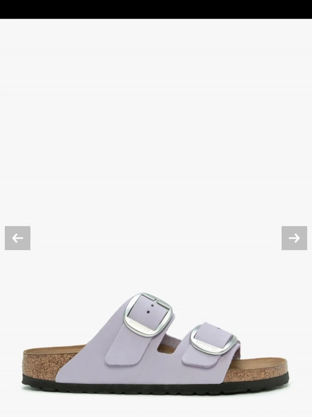 Lilac Birkenstock Purple Fog Barely worn Arizona Big Buckle 38 Ladies 7